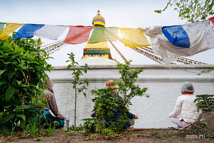медитация у ступы Боднатх фото