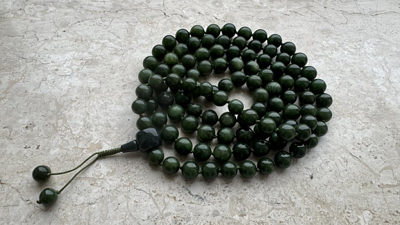 Чётки из нефрита «Благославение Тары»