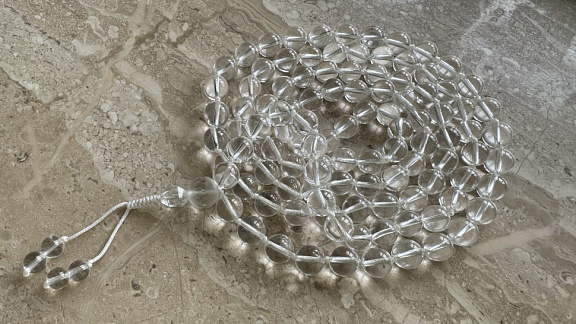 Чётки из горного хрусталя природного «Шауча»