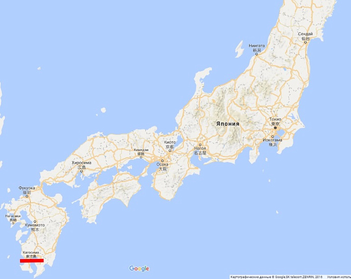 карта японии