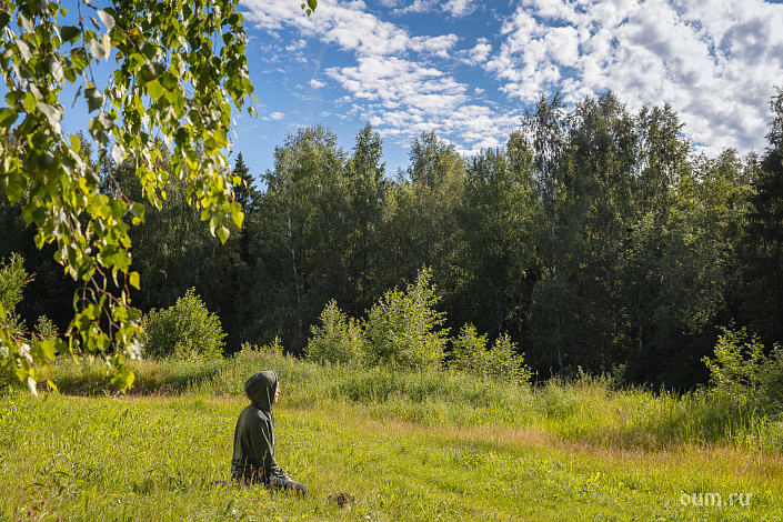 медитация на природе фото