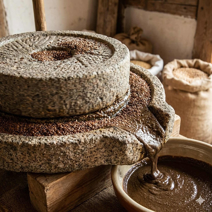 Производство урбеча на каменных жерновах холодный отжим