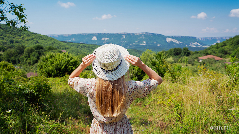 шляпка, горы, трава