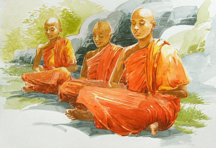буддийские монахи