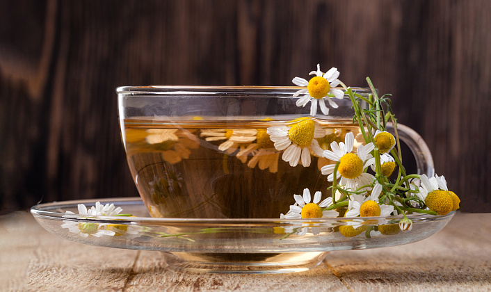 чай с ромашкой фото