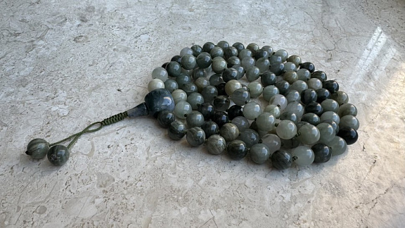 Чётки из агата зеленого «Милость зеленой Тары»