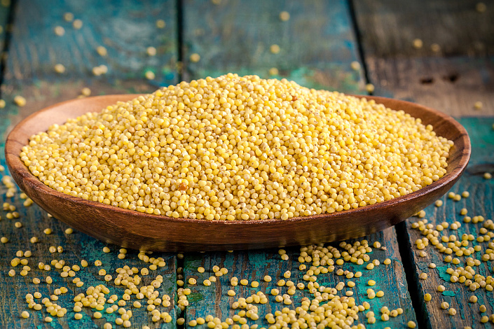 пшено в тарелке фото