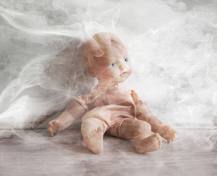 дым, кукла, курение