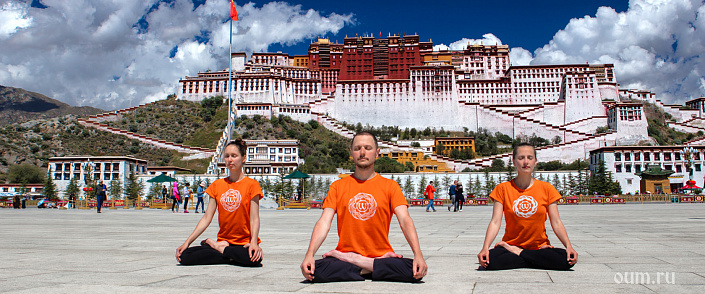йоги медитируют у монастыря наланда