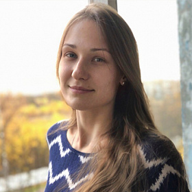 девушка, улыбка, осень