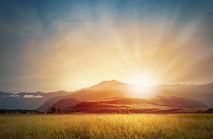 красивый рассвет