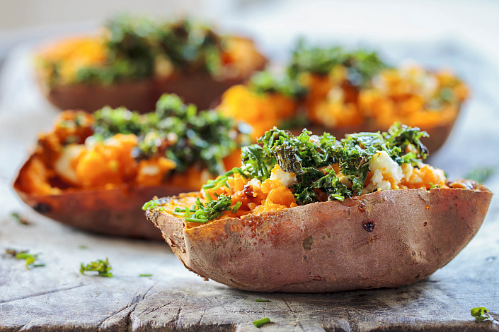 запеченный батат фото