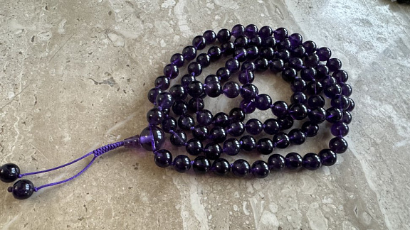 Чётки из аметиста «Обретение Дхармы»