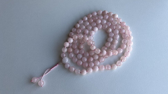 Чётки из кварца розового «Урусвати»