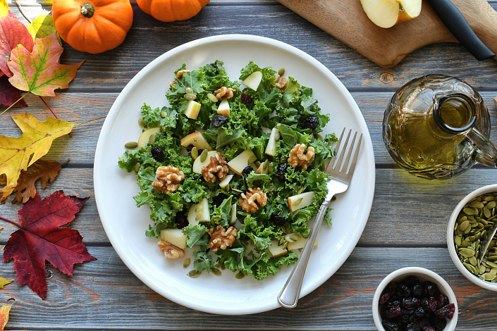 салат с грецким орехом фото