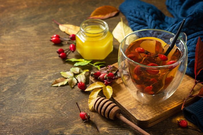 alt Чай с шиповником фото