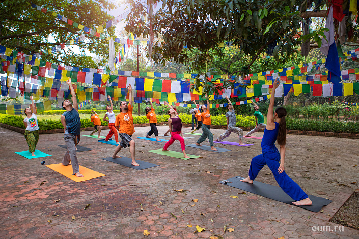 групповая хатха йога фото