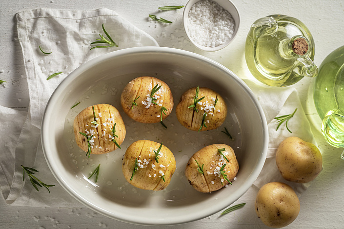 картофель печеный фото