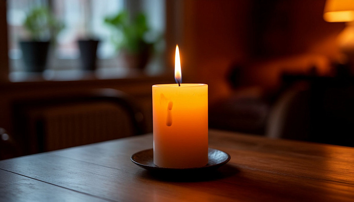 Свеча на столе