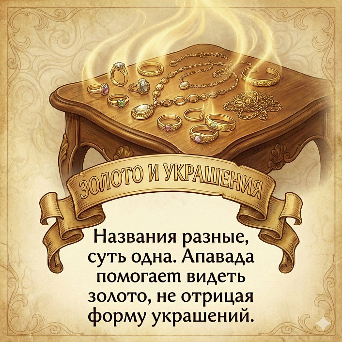 Схема процесса Адхьяропа-Апавада пример веревка и змея