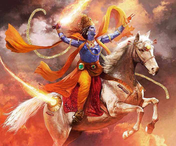 калки на белом коне