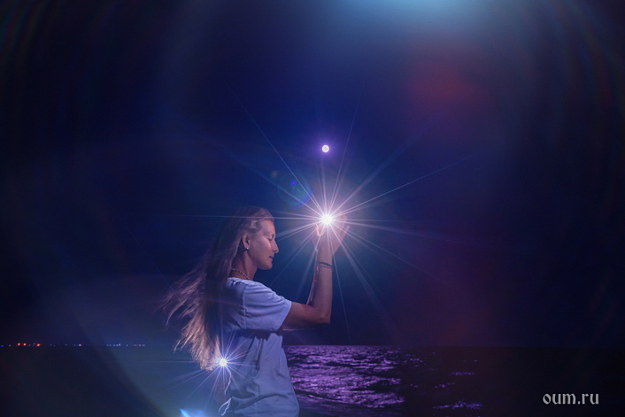 море, намасте, луна