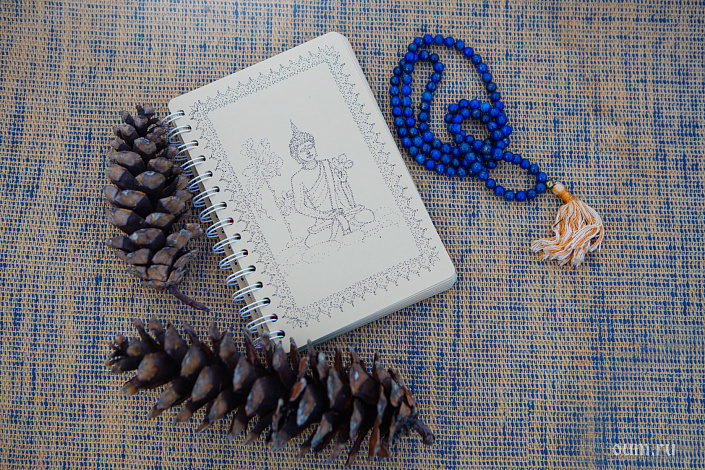 будда, рисунок, шишка