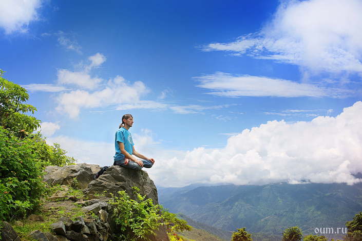 медитация в горах