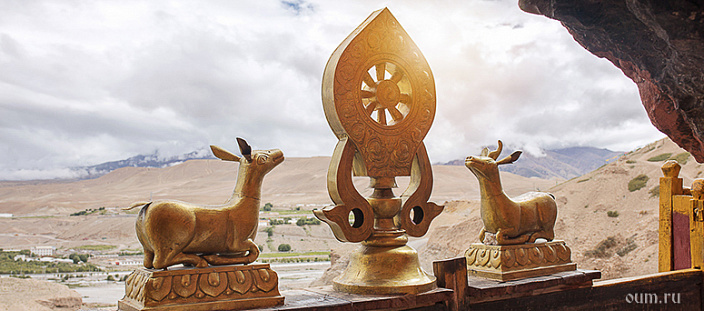 буддийская статуэтка колеса сансары