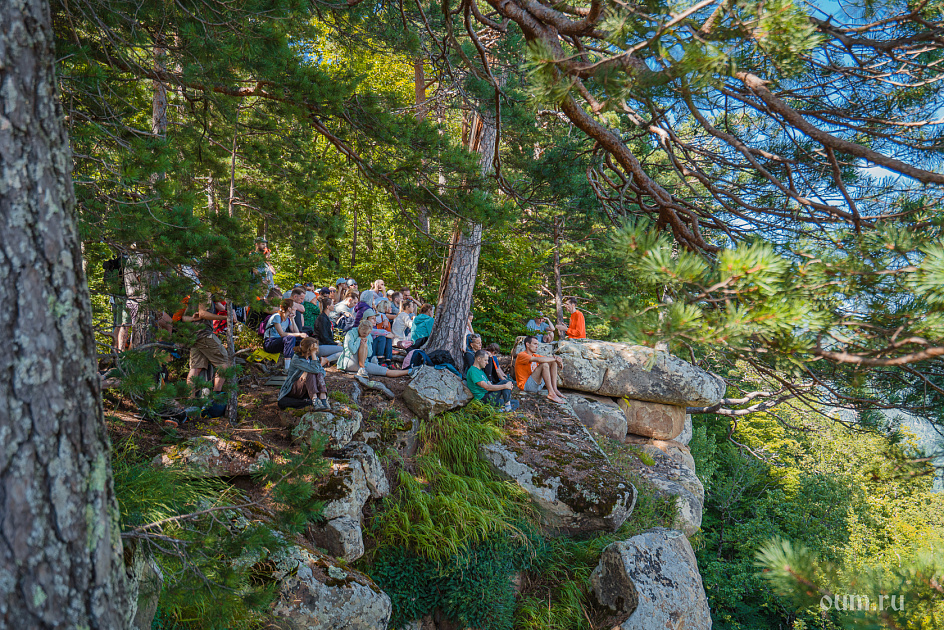 Лекция Андрея Верба на скале Монах фото