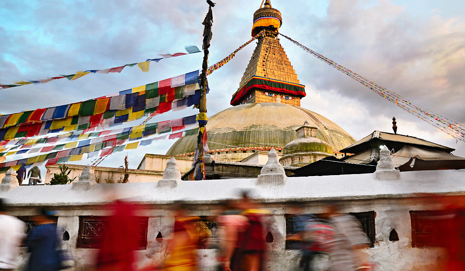 кора у ступы Боднатх