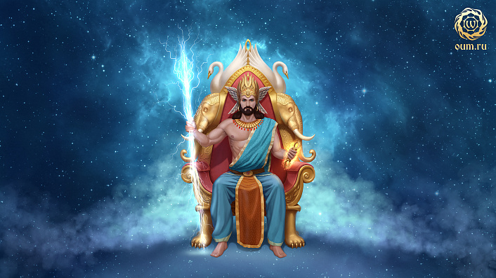 Царь Богов - Индра. Автор картины: Сергей Пидгайко фото