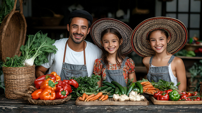 люди и овощи