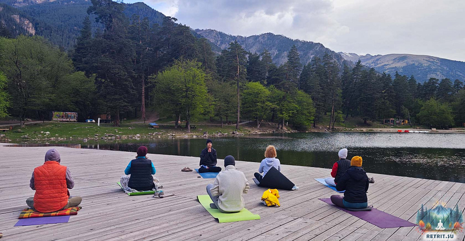 йога на природе фото