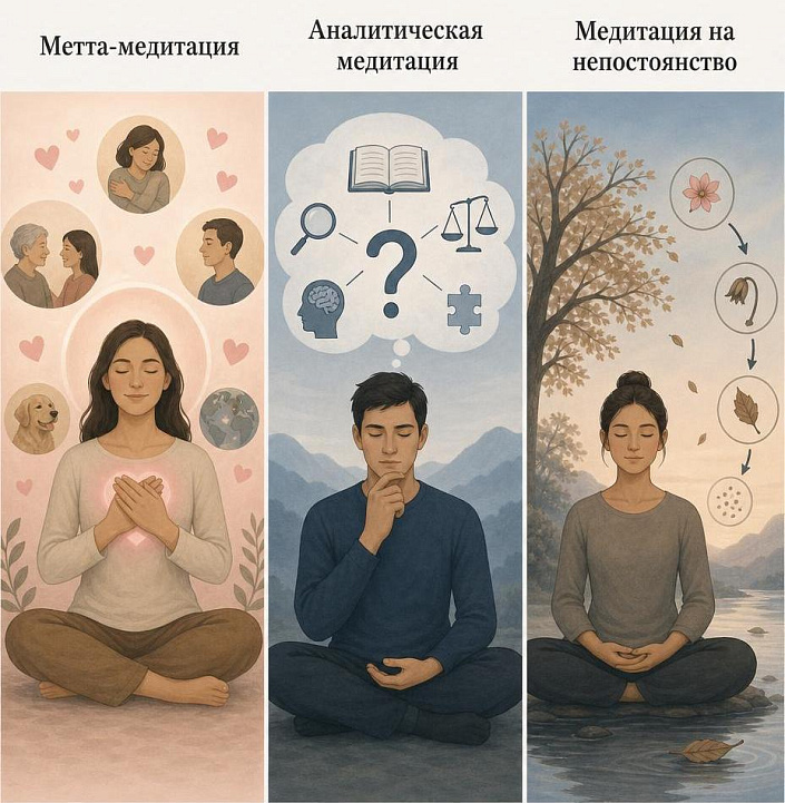 Фото типов медитации