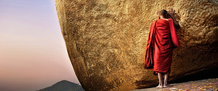 монах, монашеское одеяние, буддийский монах