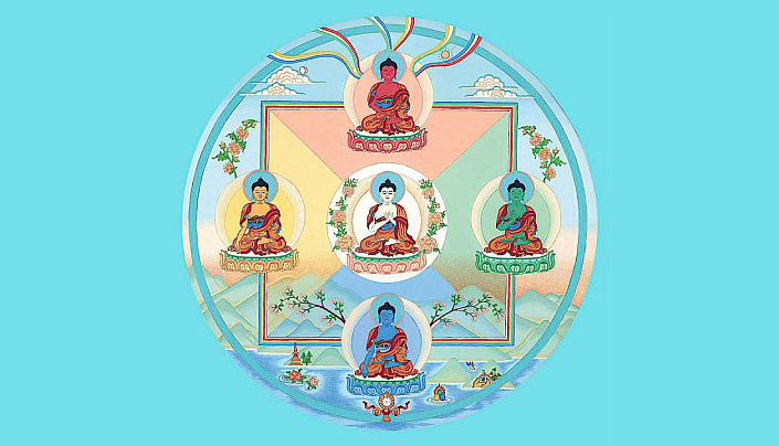 Пять дхьяни будд и Будда Ваджрасаттва