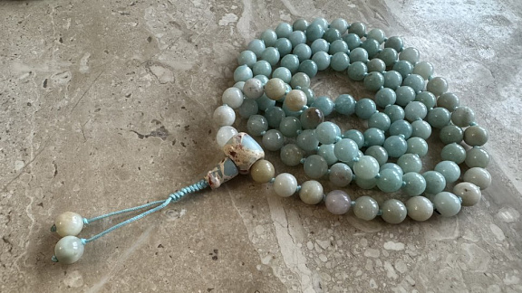 Чётки из амазонита «Безмерное сострадание»
