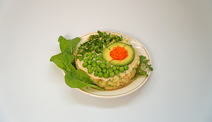 сыроедческий оливье