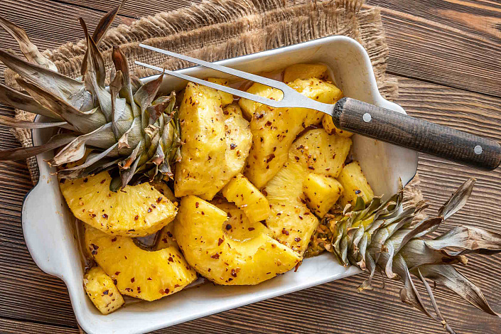 Запечённый ананас