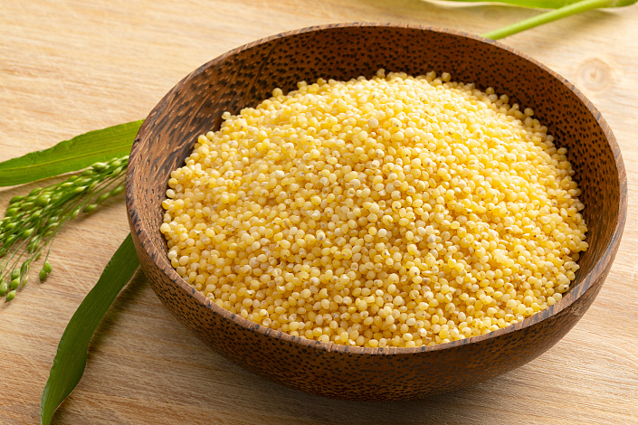 пшено в тарелке фото