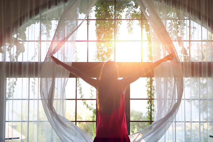 утро, солнце