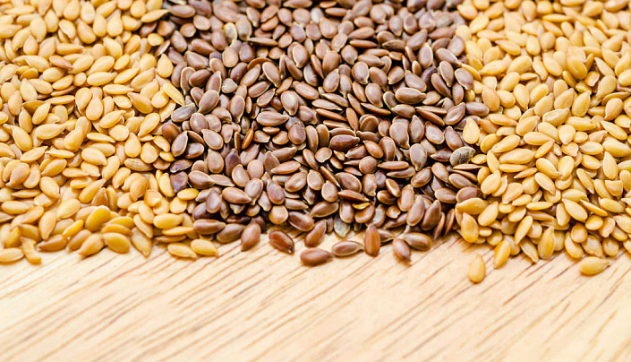 коричневый лен и золотой