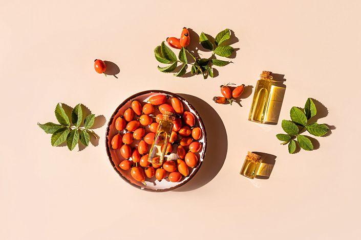 alt Шиповник на блюде фото