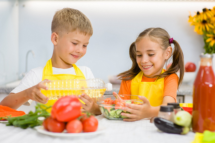 дети, овощи, вегетарианство