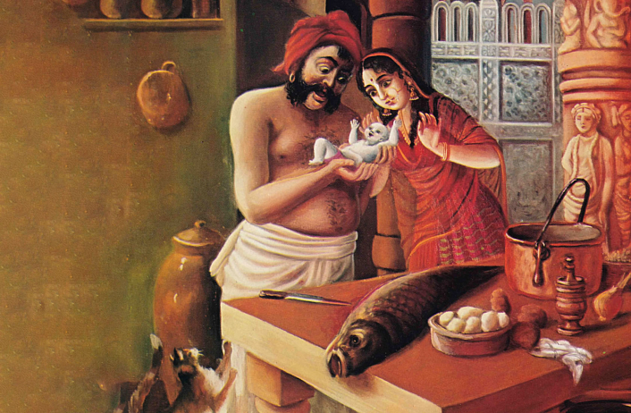 Родители и новорожденный