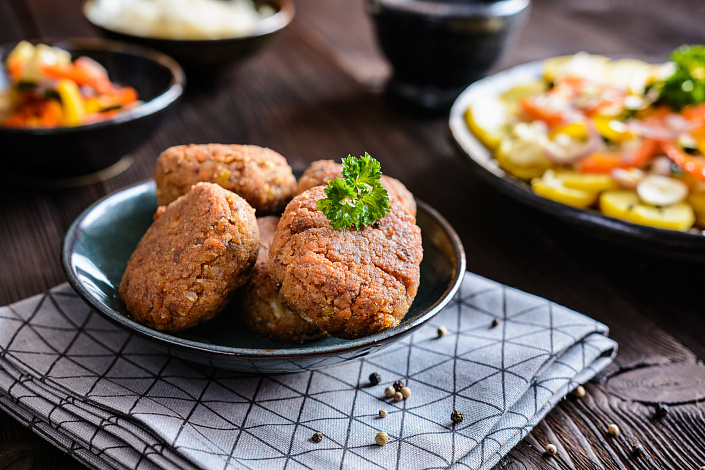 растительные котлеты фото