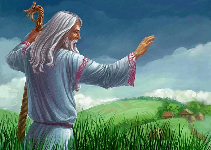 Бог Род в поле