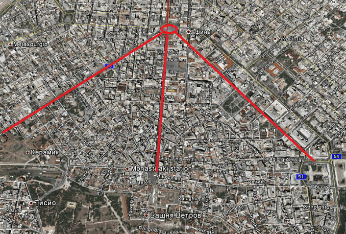 Афины вид сверху фото