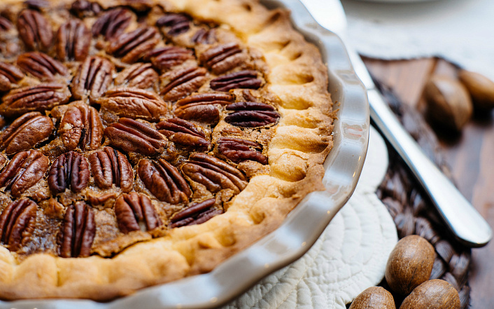 пирог с пеканами фото